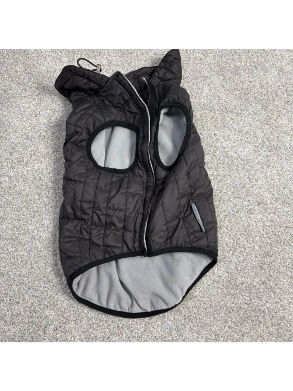 Berkshire Pet Collection Dog Coat Medium New Fleece Lined Black Quilted